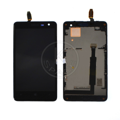 Дисплей Nokia 625 black, с рамкой, Original