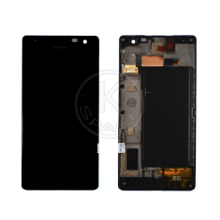 Дисплей Nokia 735 black, з рамкою, Original