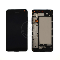 Дисплей Nokia 650 black, с рамкой, High Quiality