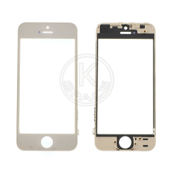 Стекло с рамкой и пленкой OCA iphone 5S white
