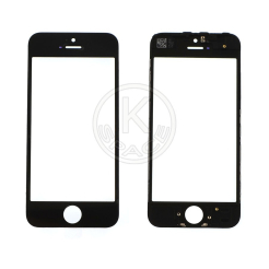 Стекло с рамкой и пленкой OCA iphone 5S black