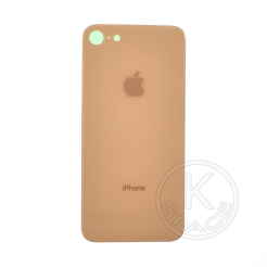 Задняя крышка корпуса iPhone 8 gold, со стеклом камеры