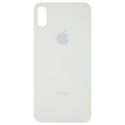 Задняя крышка корпуса iPhone X white, большой вырез под камеру