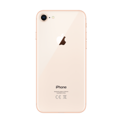 Задня кришка корпуса iPhone 8 gold, великий виріз під камеру