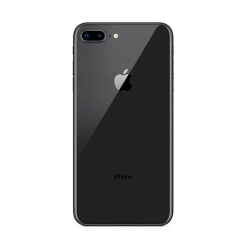 Задняя крышка корпуса iPhone 8 Plus black, большой вырез под камеру