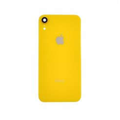 Задняя крышка корпуса iPhone Xr yellow, со стеклом камеры