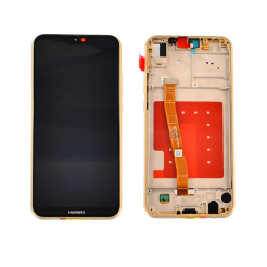 Дисплей Huawei P20 Lite | Nova 3e gold, с рамкой, Original