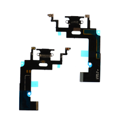 Нижний шлейф iPhone Xr с портом зарядки и микрофоном black, Original (PRC)