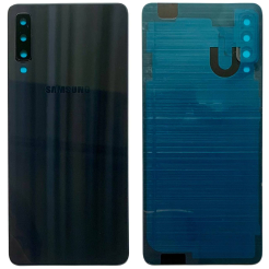 Задняя крышка Samsung A750 Galaxy A7 2018 black (со стеклом камеры)