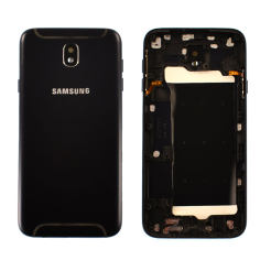 Задня кришка Samsung J730 Galaxy J7 2017 black (зі склом камери)