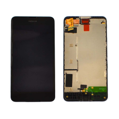 Дисплей Nokia 630 black, с рамкой, High Quiality