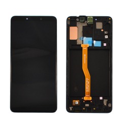 Дисплей Samsung A920 Galaxy A9 black, з рамкою, Service Pack Original