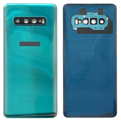 Задня кришка Samsung G975 Galaxy S10 Plus green (зі склом камери)