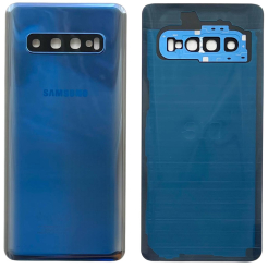 Задня кришка Samsung G973 Galaxy S10 blue (зі склом камери)