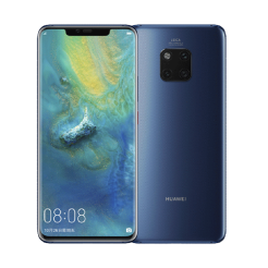 Задня кришка Huawei Mate 20 blue (без скла камери)