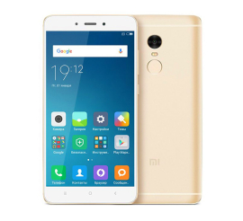 Задня кришка Xiaomi Redmi Note 4X gold (зі склом камери)