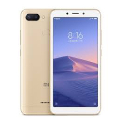 Задня кришка Xiaomi Redmi 6 gold (зі склом камери)
