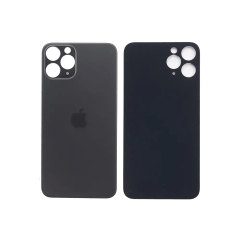 Задняя крышка корпуса iPhone 11 Pro black, большой вырез под камеру, High Quiality