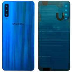 Задняя крышка Samsung A750 Galaxy A7 2018 blue (со стеклом камеры)