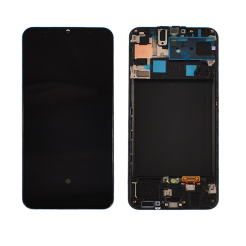 Дисплей Samsung A507 Galaxy A50S 2019 black, с рамкой, Service Pack Original