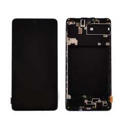 Дисплей Samsung A715 Galaxy A71 2020 black, с рамкой, Service Pack Original