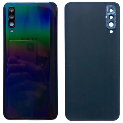 Задняя крышка Samsung A505 Galaxy A50 2019 black (со стеклом камеры)