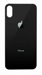 Задняя крышка корпуса iPhone Xs black, большой вырез под камеру