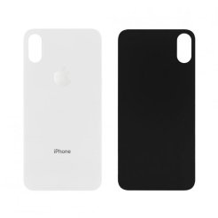 Задняя крышка корпуса iPhone Xs white, большой вырез под камеру
