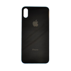 Задняя крышка корпуса iPhone Xs black, маленький вырез под камеру