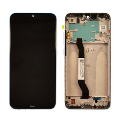 Дисплей Xiaomi Redmi Note 8 Redmi Note 8 2021 black, с серебряной рамкой, Service Original