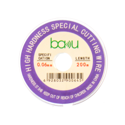 Струна для срезки стекла дисплея  0,06mm/200m BAKU