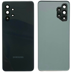 Задняя крышка Samsung A325 Galaxy A32 2021 black (со стеклом камеры)