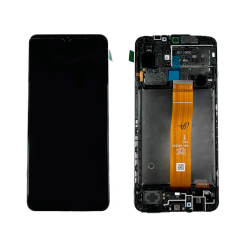 Дисплей Samsung M127 Galaxy M12 black, с рамкой, Service Pack Original