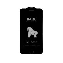 Защитное стекло 9H BAIKO iPhone 7 | iPhone 8 | iPhone SE 2020 black с сеткой на динамику (без упаковки)          