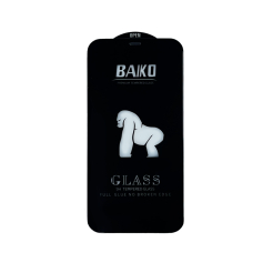 Защитное стекло 9H BAIKO iPhone 12 Pro Max black с сеткой на динамику (без упаковки)