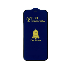 Защитное стекло  ESD 4S (anti-static) iPhone 12 | iPhone 12 Pro 6.1" black (без упаковки)