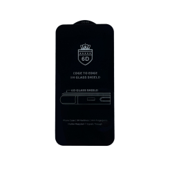 Защитное стекло 6D iPhone 13 Pro Max black (без упаковки)