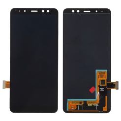 Дисплей Samsung A530 Galaxy A8 2018 black, без рамки, IPS