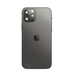 Задняя крышка корпуса iPhone 12 Pro black, со стеклом камеры, High Quiality