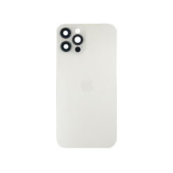 Задня кришка корпуса iPhone 12 Pro Max white, зі склом камери, High Quiality