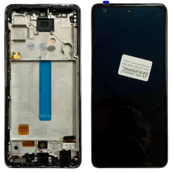 Дисплей Samsung A525 Galaxy A52 2021 black, з рамкою, OLED