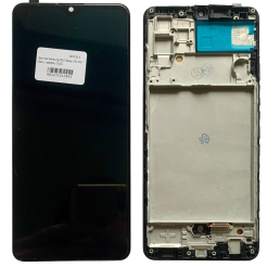 Дисплей Samsung A325 Galaxy A32 2021 black, с рамкой, OLED (узкие рамки)