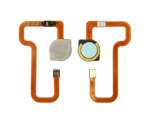 Шлейф (Flat cable) Xiaomi Redmi Note 8T с отпечатком пальца blue
