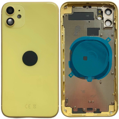 Корпус iPhone 11 yellow ver. EU, High Quiality (кришка НЕ цільнолита)