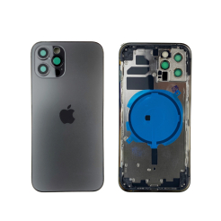 Корпус iPhone 12 Pro graphite ver. EU, High Quiality (крышка НЕ цельнолитая)
