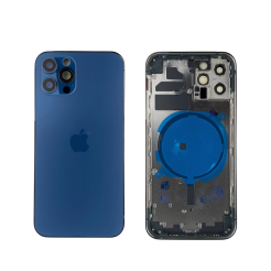 Корпус iPhone 12 Pro blue ver. EU, High Quiality (крышка НЕ цельнолитая)