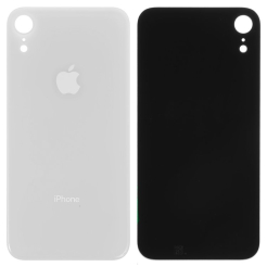 Задняя крышка корпуса iPhone Xr white, большой вырез под камеру