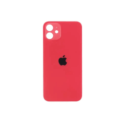 Задняя крышка корпуса iPhone 12 red, большой вырез под камеру, High Quiality (НЕ цельнолитая)