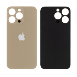 Задняя крышка корпуса iPhone 12 Pro gold, большой вырез под камеру, High Quiality