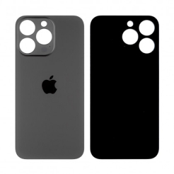 Задняя крышка корпуса iPhone 12 Pro black, большой вырез под камеру, High Quiality